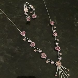 Necklace and earrings